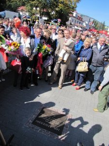 Jan Legierski - unveiling ceremony